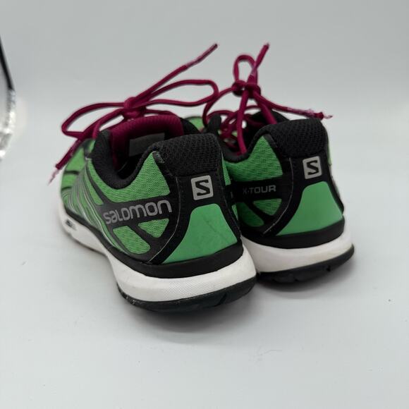 Salomon Vibrant Green and Black Running Shoes, X-Tour City Trail. Size 8. - Picture 3 of 9